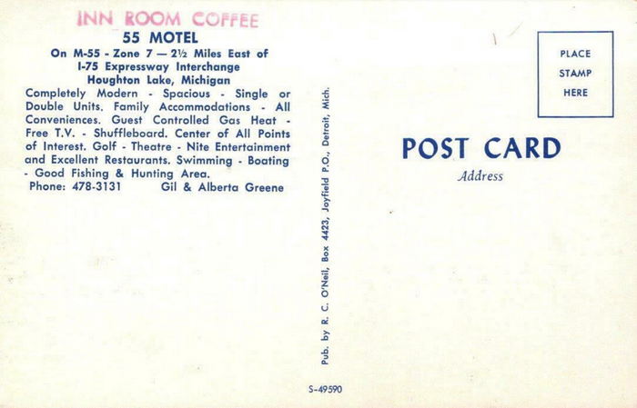 M-55 Motel - Postcard Photo (newer photo)